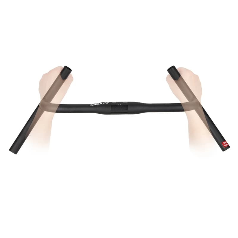 ZNIINO New Carbon Modify Gravel H Handlebar Big Flare Bar Cycle Cross Road MTB Bike Handlebars Carbon Fiber Travelling Bicycle