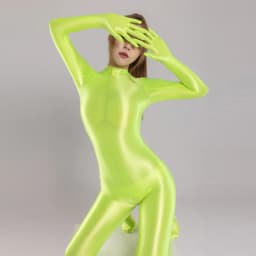 Sexy Women Bodysuit One-piece Swimsuit Silky Tights Shiny Pantyhose Wetsuit Yoga Zentai Plus Size cycling Overalls Jumpsuits