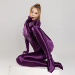 Sexy Women Bodysuit One-piece Swimsuit Silky Tights Shiny Pantyhose Wetsuit Yoga Zentai Plus Size cycling Overalls Jumpsuits