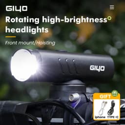 GIYO Bike Front Light Headlight 1500LM/1200LM/900LM USB Rechargeable LED 4000mAh MTB Road Bicycle Lamp Flashlight Luz Bicicleta