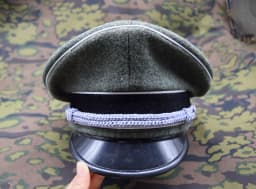 Cosplay German Elite Officer Hat Officer Army Cap W Chin Cords Reenactment