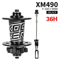 KOOZER XM490 Front Hub NBK 2 Bearing Cube Bushings 100x9MM 100x15MM 28/32/36 Holes Black Red