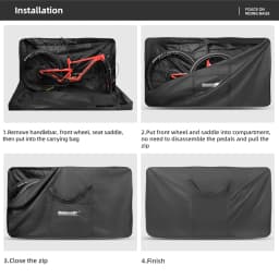 Rhinowalk Bike Carry Bag For 29 in MTB Full Suspension Bike/700C Large Size Road Bicycle Storage Cycling Travel Transport 2024