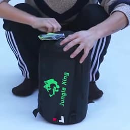 JUNGLE KING CY0901 850g 1850g New Thickening Fill Four Holes Cotton Sleeping Bag Outdoor Camping Mountaineering Mummy Movement
