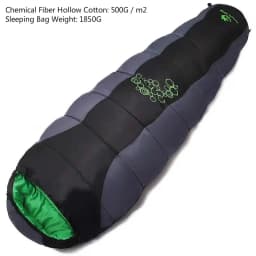JUNGLE KING CY0901 850g 1850g New Thickening Fill Four Holes Cotton Sleeping Bag Outdoor Camping Mountaineering Mummy Movement