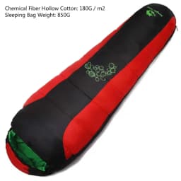 JUNGLE KING CY0901 850g 1850g New Thickening Fill Four Holes Cotton Sleeping Bag Outdoor Camping Mountaineering Mummy Movement