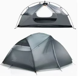 Silicone Coated Backpacking Tent, Lightweight for 4Season Outdoor Camping,Hiking,MSR Style, Includes Footprint, High Waterproof
