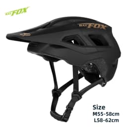 BATFOX Bike Helmet Men's Bicycle Helmet MTB Casco Bicicleta Mountain Bike Casco Ciclismo Hombre Matte Black Cycling Helmets