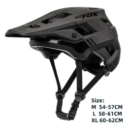 BATFOX Bike Helmet Men's Bicycle Helmet MTB Casco Bicicleta Mountain Bike Casco Ciclismo Hombre Matte Black Cycling Helmets