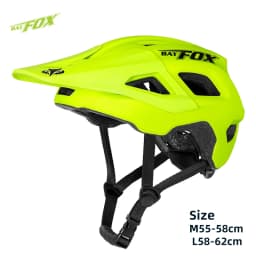 BATFOX Bike Helmet Men's Bicycle Helmet MTB Casco Bicicleta Mountain Bike Casco Ciclismo Hombre Matte Black Cycling Helmets