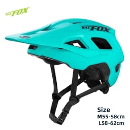 BATFOX Bike Helmet Men's Bicycle Helmet MTB Casco Bicicleta Mountain Bike Casco Ciclismo Hombre Matte Black Cycling Helmets