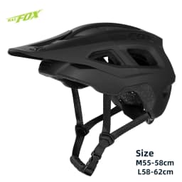 BATFOX Bike Helmet Men's Bicycle Helmet MTB Casco Bicicleta Mountain Bike Casco Ciclismo Hombre Matte Black Cycling Helmets