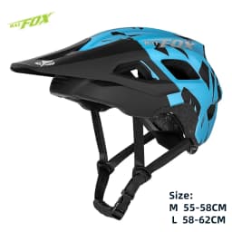 BATFOX Bike Helmet Men's Bicycle Helmet MTB Casco Bicicleta Mountain Bike Casco Ciclismo Hombre Matte Black Cycling Helmets