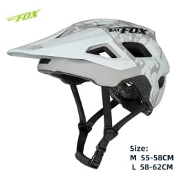 BATFOX Bike Helmet Men's Bicycle Helmet MTB Casco Bicicleta Mountain Bike Casco Ciclismo Hombre Matte Black Cycling Helmets