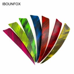 50pcs 3/4/5inch Archery Arrow Feather Fletching Ink Painting High Quality Real Archery Fletches Bow And Arrow Accessories