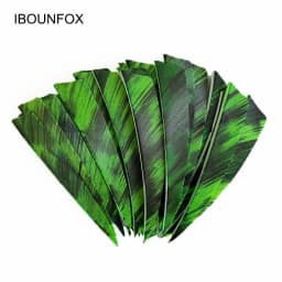 50pcs 3/4/5inch Archery Arrow Feather Fletching Ink Painting High Quality Real Archery Fletches Bow And Arrow Accessories