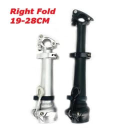 Litepro Folding Bike Double Section Stem 19CM-28CM Telescopic Adjustable Stem Aluminum Alloy Right Fold Electric Bicycle Stem