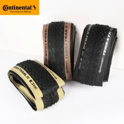 Continental Terra Trail 700x40C 45 50C Tubeless Ready Road Bicycle Tire Black/Cream/Brown 3/180 TPI Folding Tyre Nobox Pure Grip