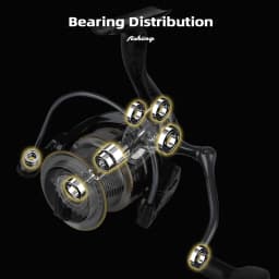 MIFINE-AURORA Powerful Fishing Reel, Spinning Reel 5.2:1/4.7:1, Spare Spool, Saltwater, Freshwater, Carp Fishing, 7 + 1BB