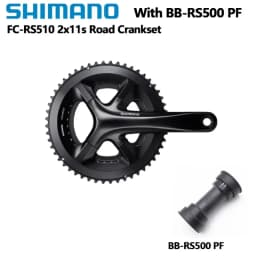 Shimano RS510 Crankset 22s 165MM 170MM 172.5MM 175MM 50-34T 2x11Speed Road Bike Chainwheel Black Crank Double Chainring