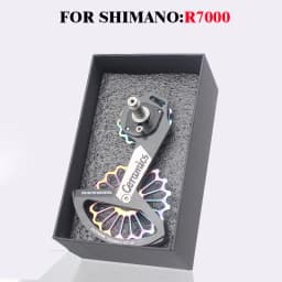 RACEWORK 18T Road Bike Rear Derailleur Carbon Fiber Ceramic Bearing Pulley Guide Wheel Rainbow For SHIMANO R7000 R8000/8050/9100