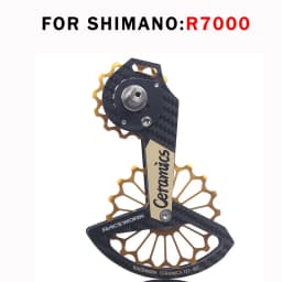 RACEWORK 18T Road Bike Rear Derailleur Carbon Fiber Ceramic Bearing Pulley Guide Wheel Rainbow For SHIMANO R7000 R8000/8050/9100
