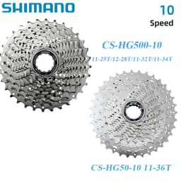 Shimano DEORE HYPERGLIDE CS-HG500 10 Speed Road Cassette 12-28T 11-25T/32T/34T CS-HG50-10 11-36T MTB Cassette Sprocket Freewheel