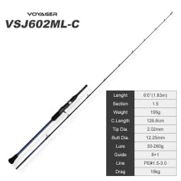 Noeby 1.83m 1.96m Slow Jigging Fishing Rod M ML 20kg Max Drag Fuji Guide High Sensitivity Carbon Spinning Casting Fishing Rods