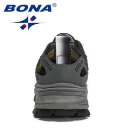 BONA New Designers Action Leather Mesh Jogging Shoes Men Breathable Running Shoes Walking Sports Sneakers Athletic Trainers
