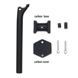 ELITAONE MTB Carbon Seat Post 20mm Offset 25.4-31.6mm Clamp 350-450mm Length Mountain/Road Bike Seatpost Lightweight Design