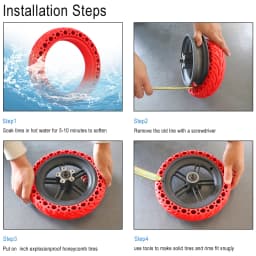 12 inch 12 1/2X2 1/4（57-203) Solid Tire  Electric Vehicle Scooter Without Inflatable Explosion-proof Honeycomb Wheel Tyres