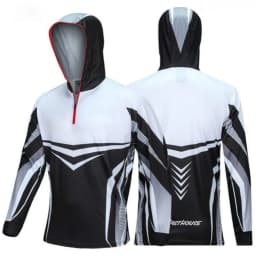 Fishing Hoodie Anti-UV Sunscreen Sun Protection Clothes Fishing Shirt Breathable Quick Dry Fishing Jersey Hooded Sportswear