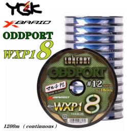 Original YGK X-BRAID ODDPORT WXP1 X8 PE Fishing Line 100m-1200m Japan Fishing Line 25LB 35LB 60LB 80LB 100LB 180LB