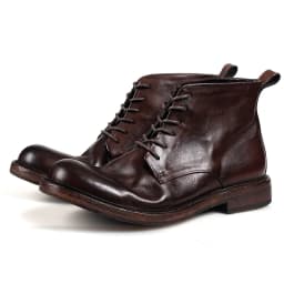 KOWM horsehide Hiking shoes walking boots men Goodyear shoes trendy ankle shoes walking trekking outdoor sneakers casual shoes