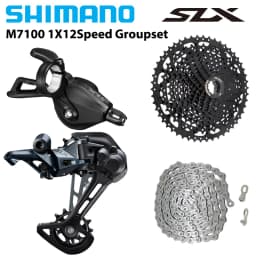 SHIMANO Deore SLX M7100 1X12S Groupset Shift Lever Rear Derailleur M6100 Chain SUNSHINE HG Cassette 12S 46T 50T 52T Bike Parts