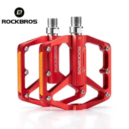 ROCKBROS Bicycle Pedals Save Effort Aluminum Alloy Anti-slip MTB Road Mountain Reflective Bearing Cycling Pedals Bike Accessory
