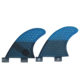 UPSURF-FCS Twin Fins GL Surfboard Fins, Honeycomb, Fiberglass, Double Tabs, Base Rear Fins, Surfing Board Accessories