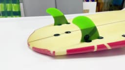 UPSURF-FCS Twin Fins GL Surfboard Fins, Honeycomb, Fiberglass, Double Tabs, Base Rear Fins, Surfing Board Accessories