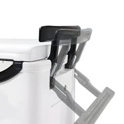 ZYZHE 45L Fishing Tackle Box Large Capacity Telescopic Drawbar Design with Wheel Keep Temperature Fishing Tackle Storage Case