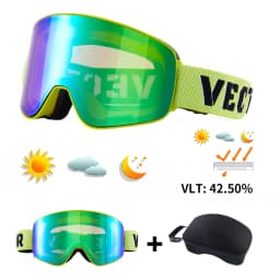 VECTOR Ski Goggles Snowboard Anti-fog and Anti-ultraviolet Poc Men Women Skiing Eyewear UV400 Snow Protection Glasses Double