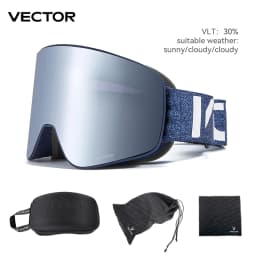 VECTOR Ski Goggles Snowboard Anti-fog and Anti-ultraviolet Poc Men Women Skiing Eyewear UV400 Snow Protection Glasses Double