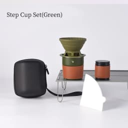 Travel Handmade Coffee Set Outdoor Car Camping Portable Cake Filter Cup Silicone Filter Cup Entry Combination Coffee Maker Sets