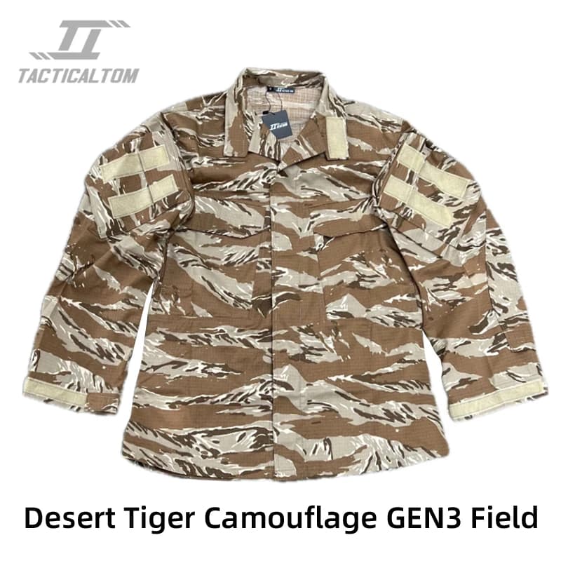 Tactical Tom GEN3 Desert Tiger Camouflage G3 Combat Suit Field Camouflage Outdoor Sports Training Long Sleeved