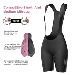LAMEDA Summer Women Cycling Bib Shorts 3D Padded MTB Bicycle Shorts with Shoulder Straps Bike Biking Bib Shorts Pants Quick-Dry