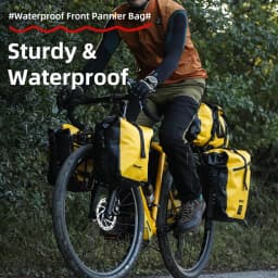 Rhinowalk Bicycle Bag Waterproof 20L 27L Quick Release Bike Side Pannier Rear Rack Saddle Bag Bikepacking Cycling Bag 1Pc Sale