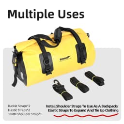 Rhinowalk Bicycle Bag Waterproof 20L 27L Quick Release Bike Side Pannier Rear Rack Saddle Bag Bikepacking Cycling Bag 1Pc Sale