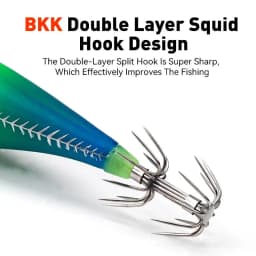 LEYDUN Luminous Horizontal Squid Jig Wood Shrimp Squid Hook 14pcs/Set Fishing Lures Cuttlefish Shrimp Saltwater Baits