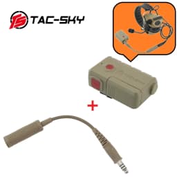 TS TAC-SKY Tactical Bluetooth PTT Adapter & U-174 NATO/Military to Civilian Wiring Adapter For Airsoft Hunting Tactical Headset