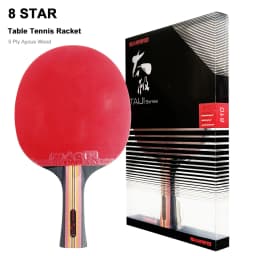 SANWEI Taiji 7 8 9 Star Table Tennis Racket Professional Wood Carbon Offensive Ping Pong Racket Sticky Rubber Quick Attack