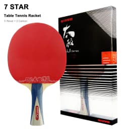SANWEI Taiji 7 8 9 Star Table Tennis Racket Professional Wood Carbon Offensive Ping Pong Racket Sticky Rubber Quick Attack